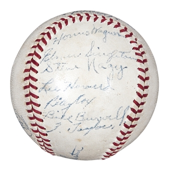 1947 Pittsburgh Pirates Multi-Signed ONL Frick Baseball With 10 Signatures Including Honus Wagner (JSA)